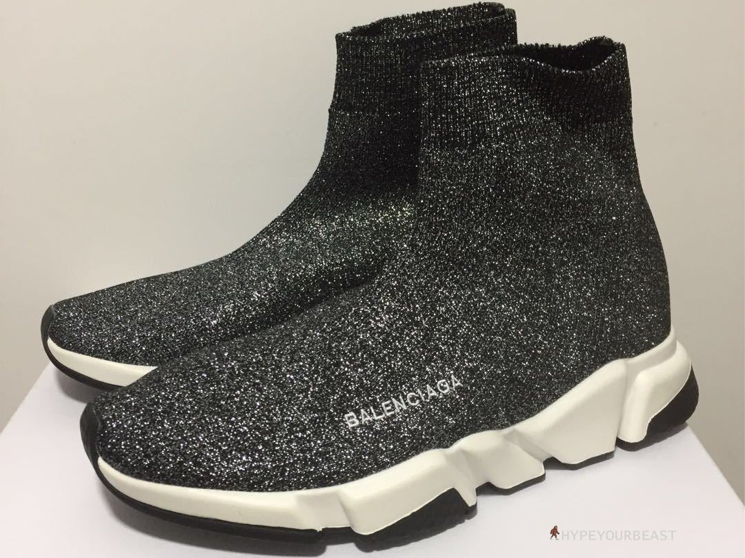 BCG Sock Sneakers Grey White Black