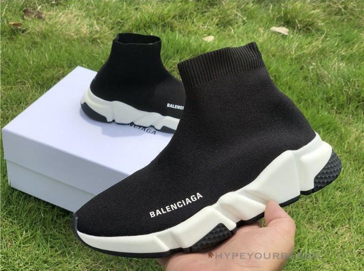 BCG Sock Sneakers Black White 2018