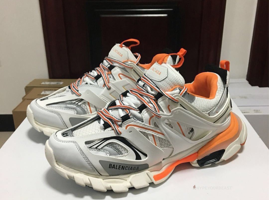 BCG Track Sneakers White / Orange
