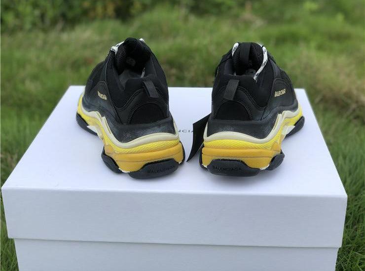 BCG Triple S Sneakers Black / Yellow