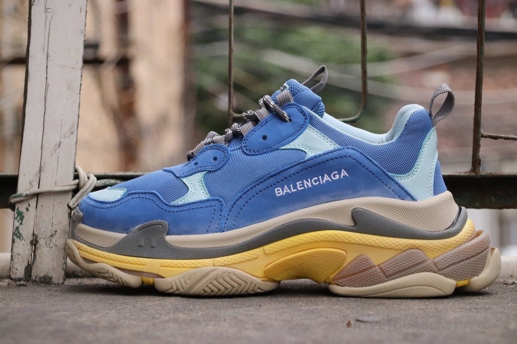 BCG Triple S Sneakers Blue / Yellow