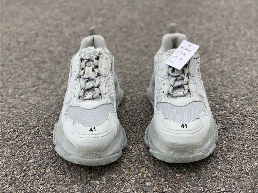 BCG Triple S Clear Sole Grey