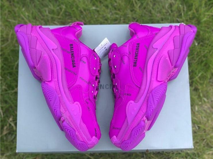 BCG Triple S All Over Logo Pink