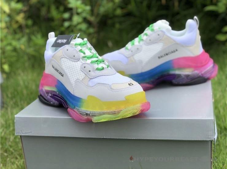 BCG Triple S Rainbow Sole
