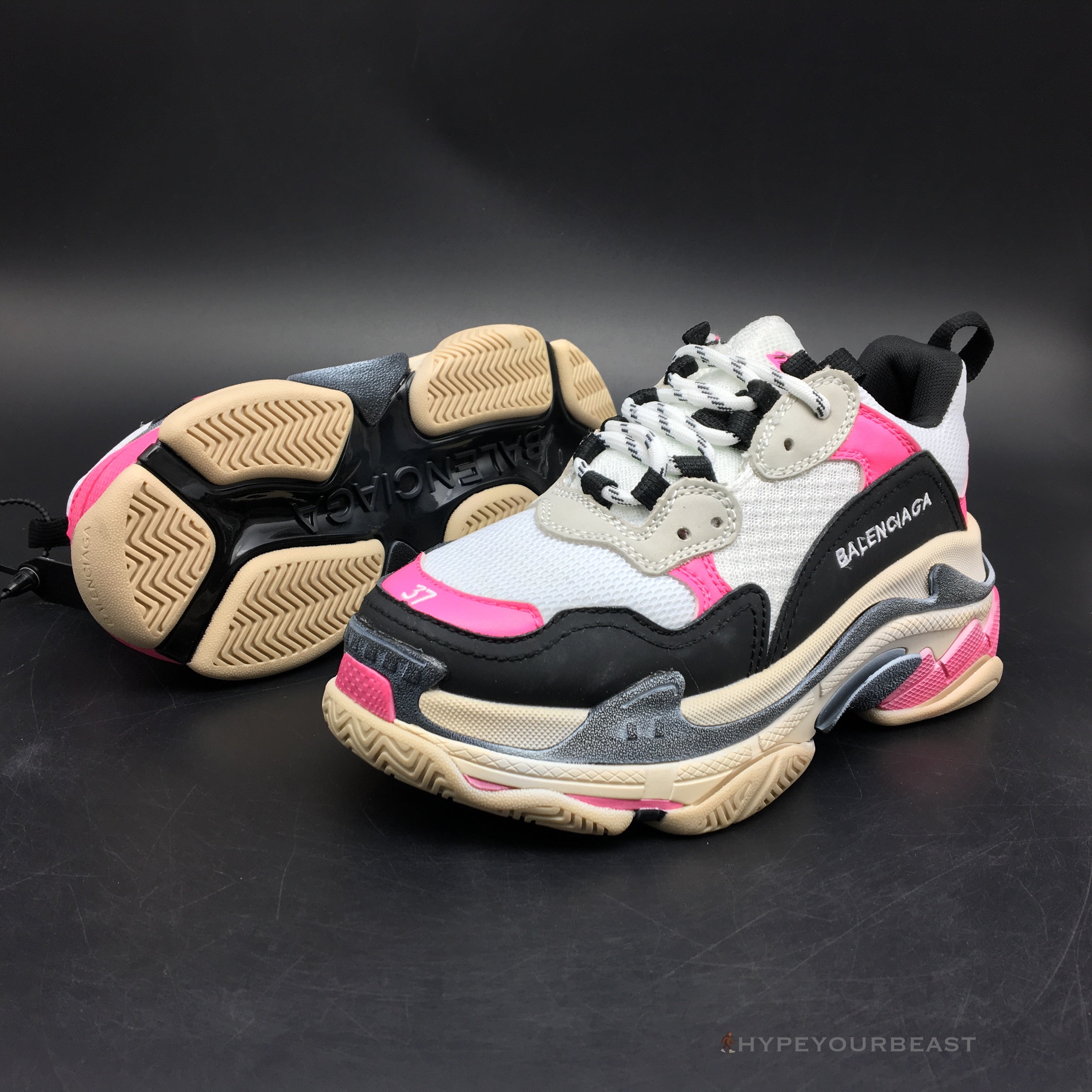 BCG Triple S Pink / Black