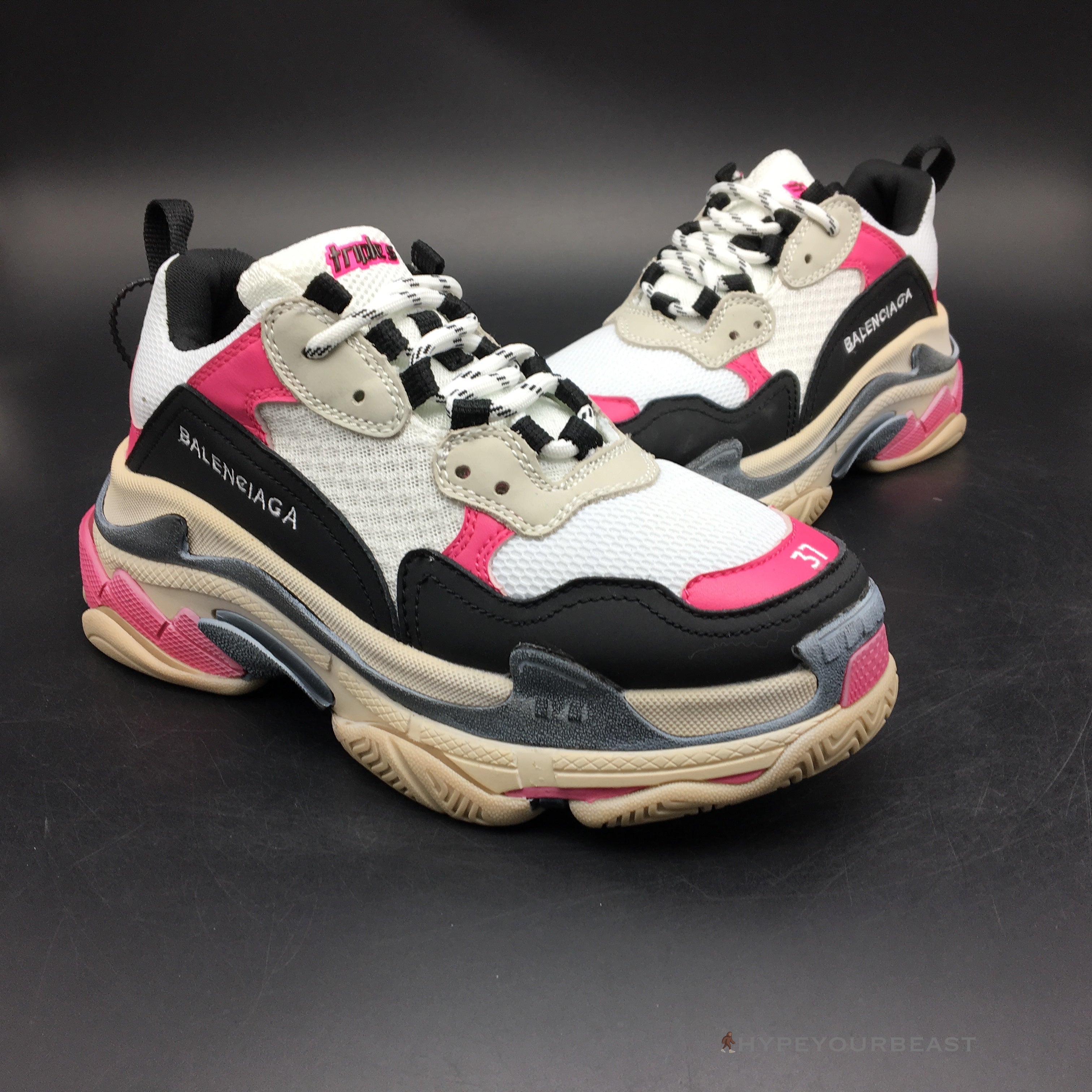 BCG Triple S Pink / Black