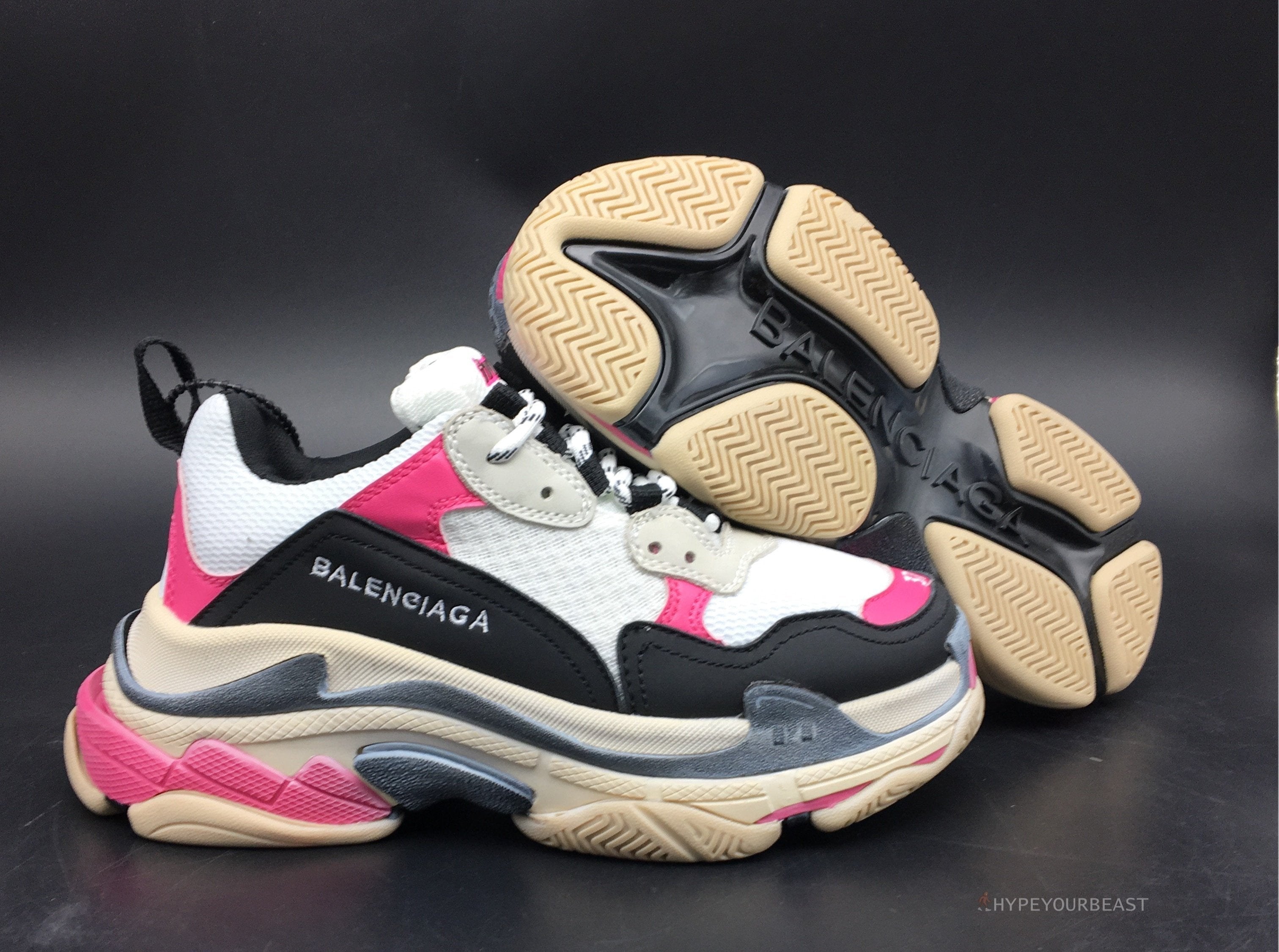 BCG Triple S Pink / Black