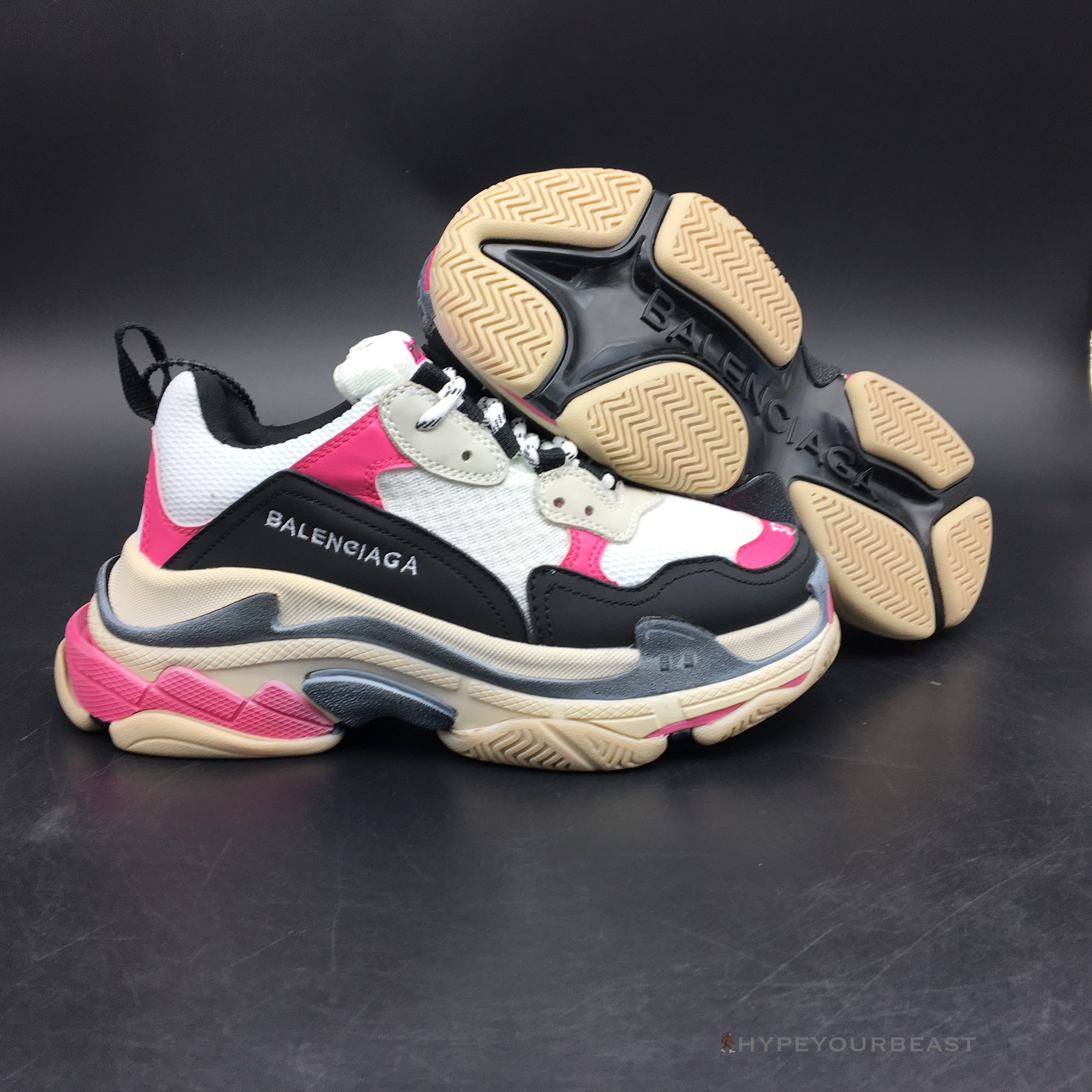 BCG Triple S Pink / Black