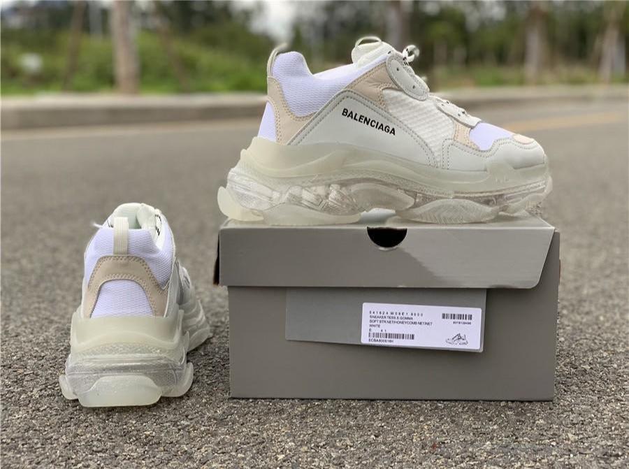 BCG Triple S White / Clear Sole