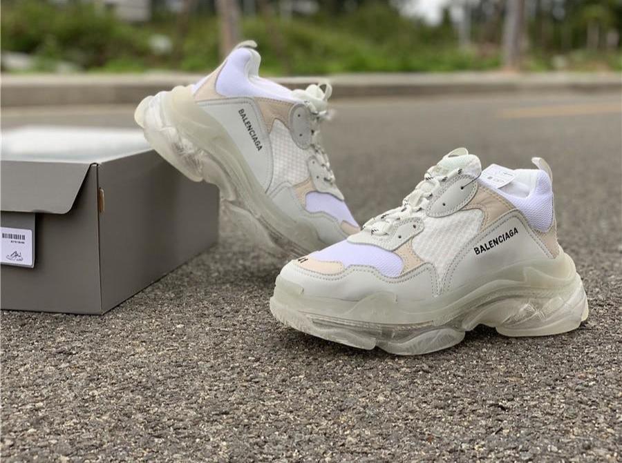 BCG Triple S White / Clear Sole