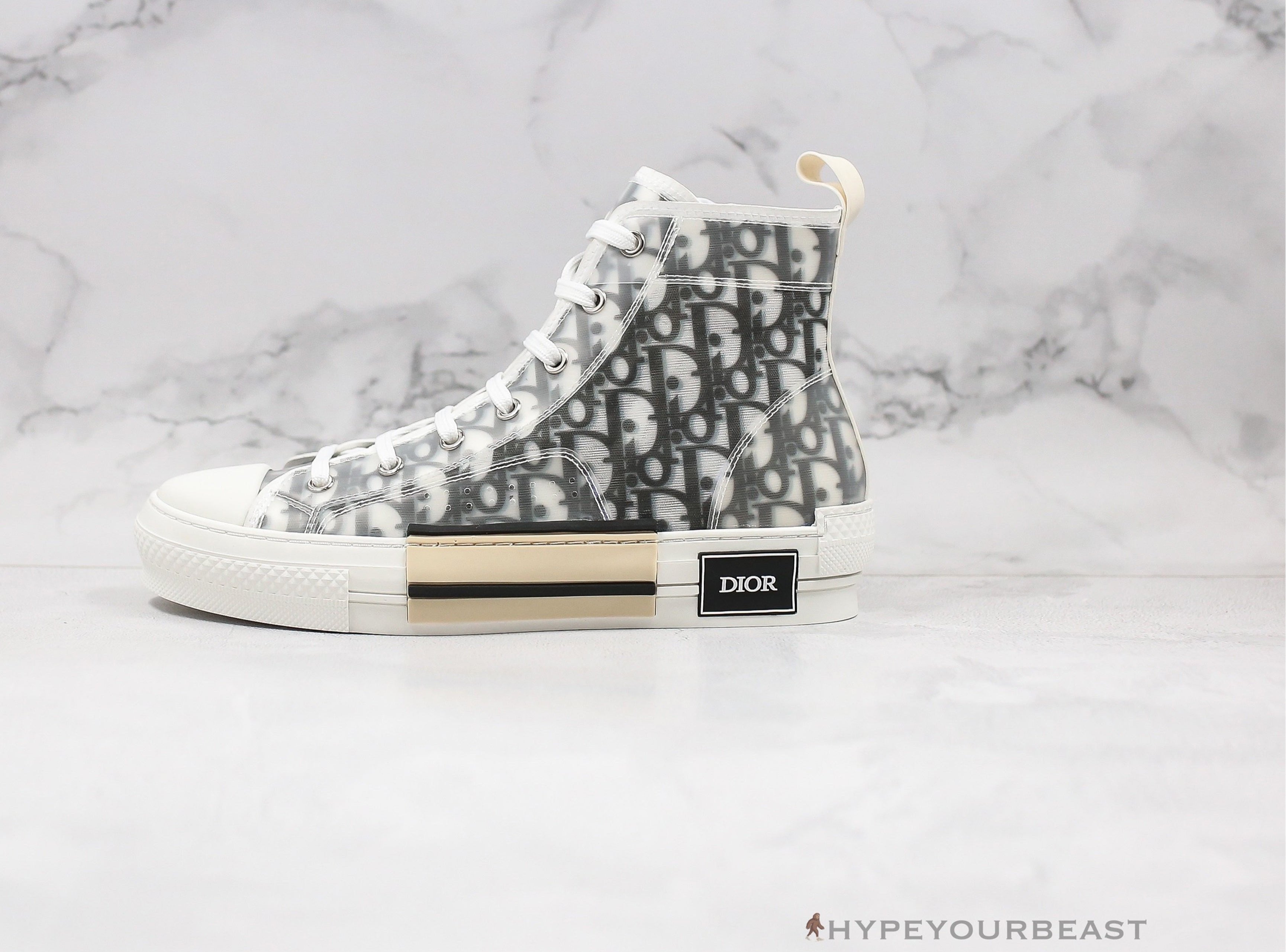 Dior B23 High Transparent Oblique Black