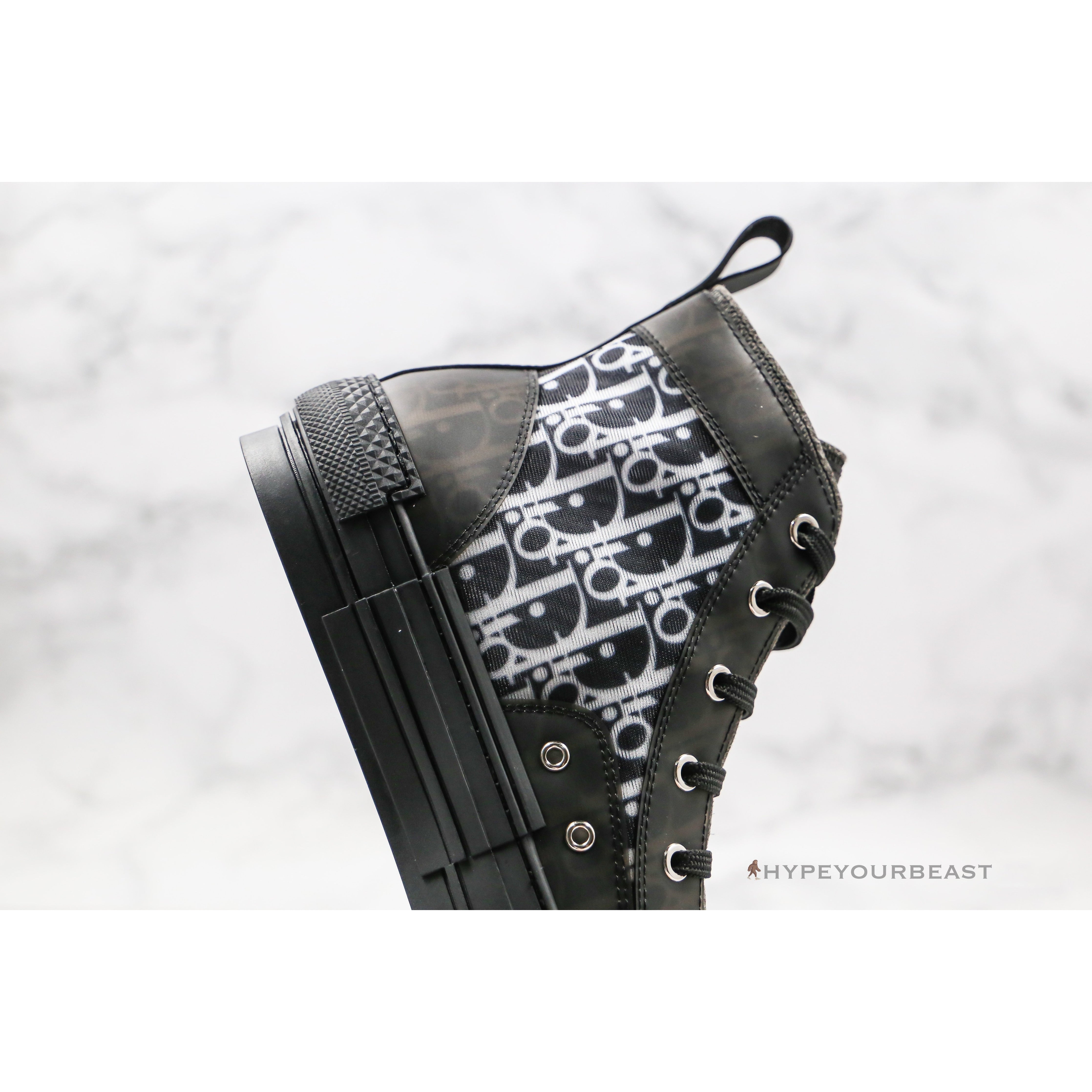 Dior B23 High Top Canvas Oblique Black