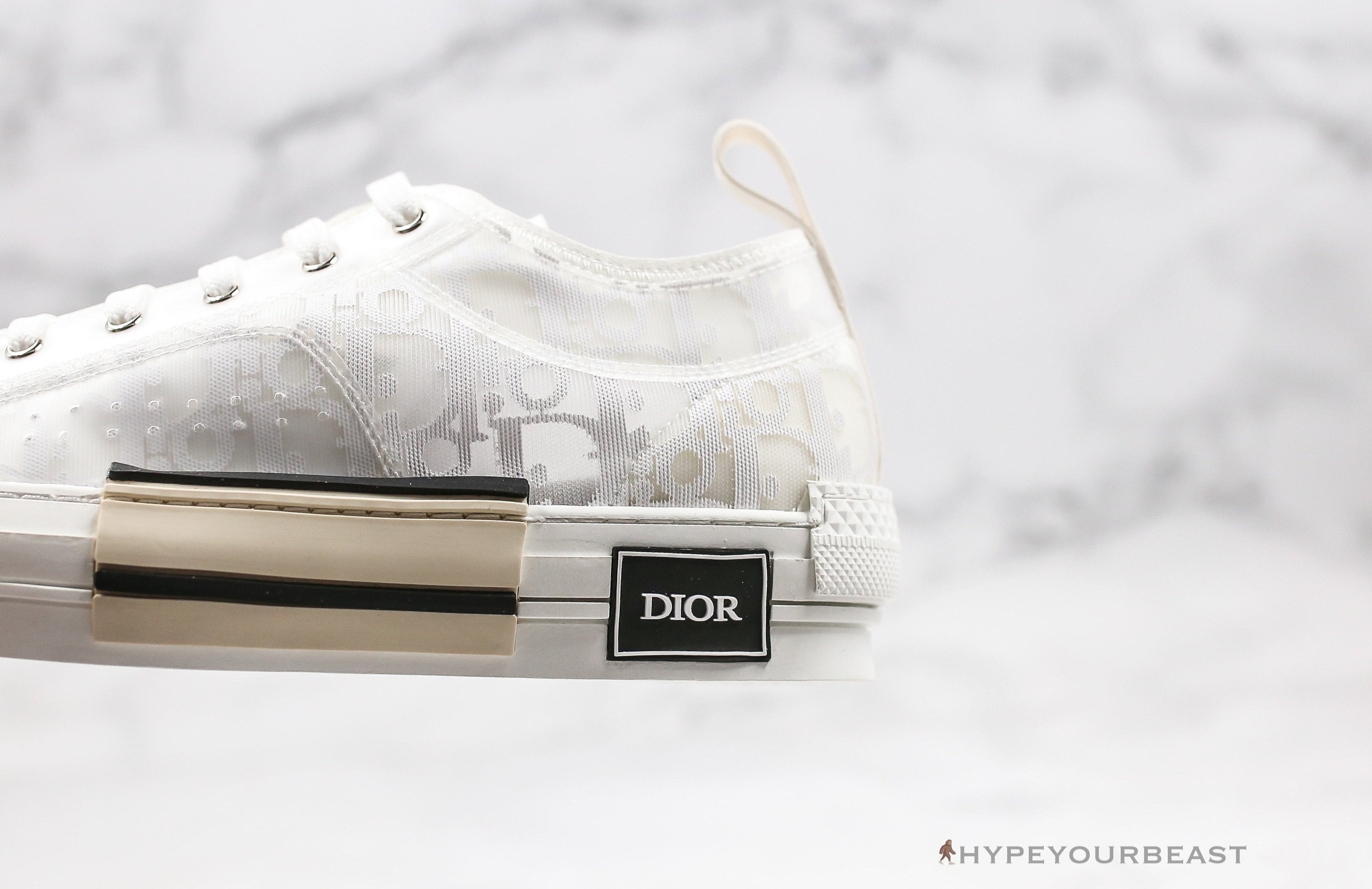 Dior B23 Low Transparent Oblique White