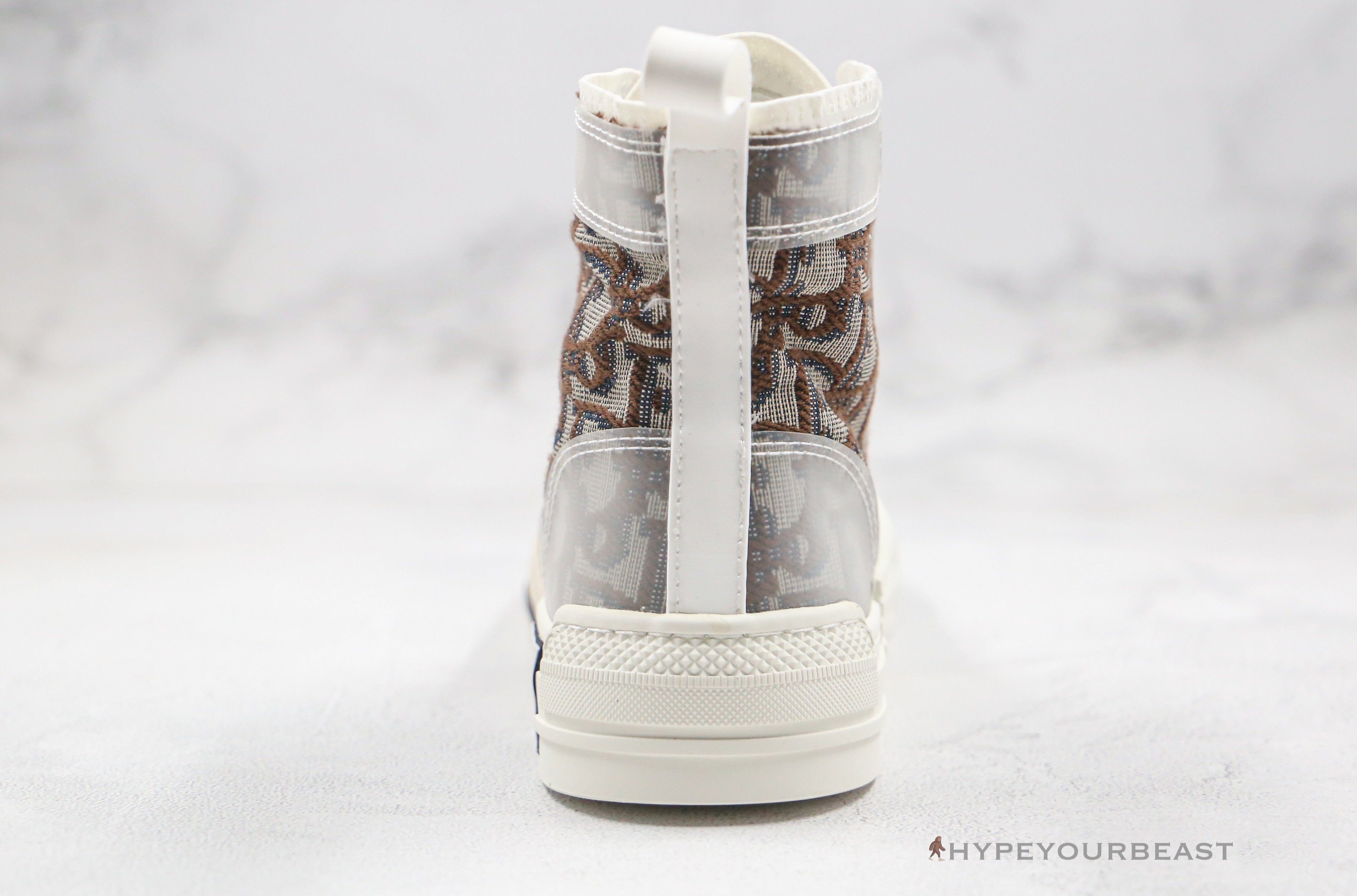 Dior High Top White Brown