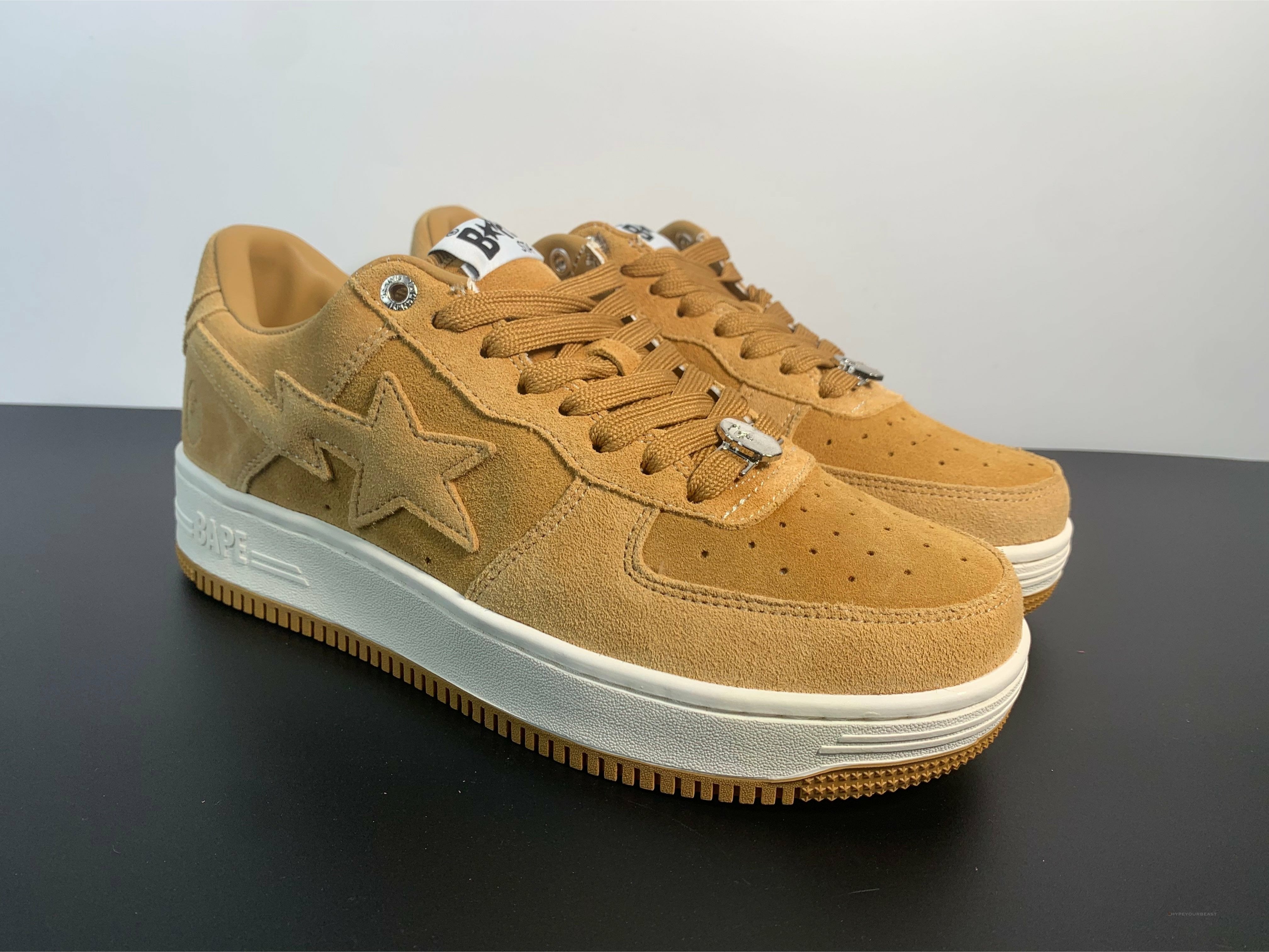 A Bathing Ape Bape Sta Beige Suede