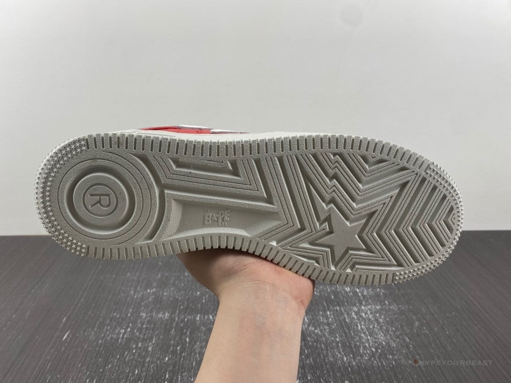 Bape Sta Low Top Sneakers #3 M1 Red