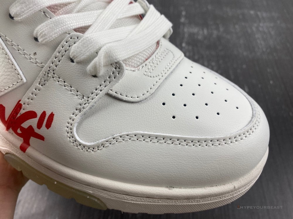 Off-White Out Of Office Low Red Sneakers