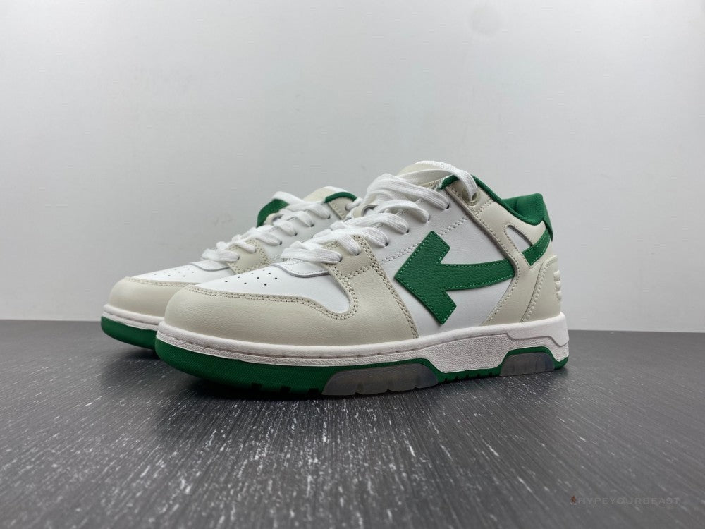 Off-White Out Of Office Low Green Sneakers