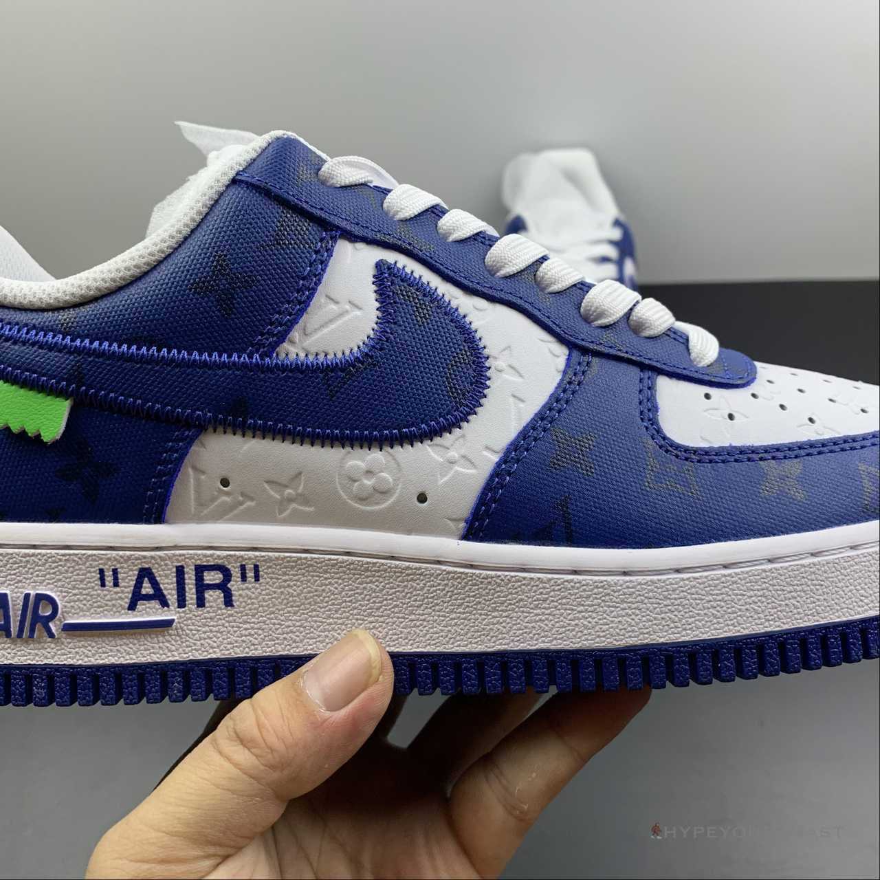Nike Air Force 1 Low 'LV Monogram Off-White Blue White'