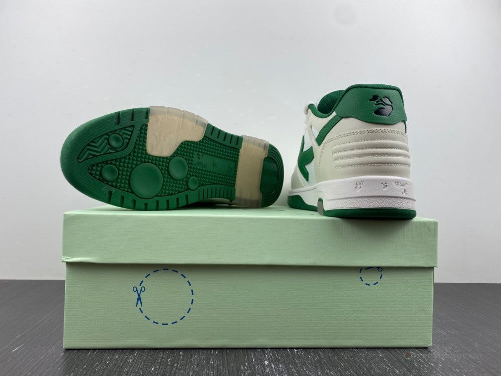 Off-White Out Of Office Low Green Sneakers