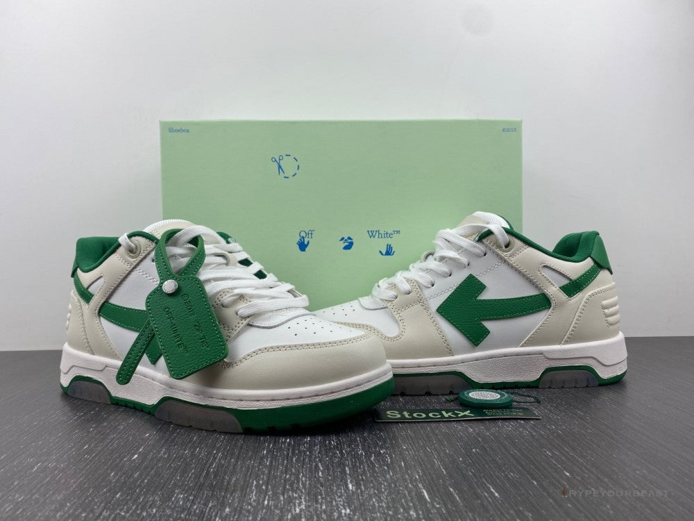 Off-White Out Of Office Low Green Sneakers