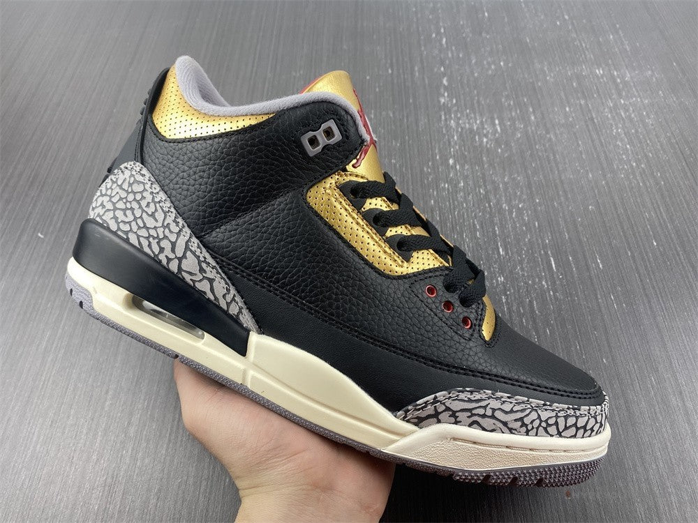 Air Jordan 3 'Black Cement Gold'