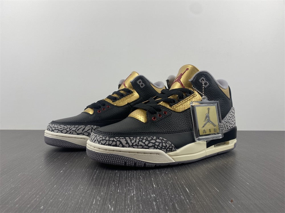 Air Jordan 3 'Black Cement Gold'