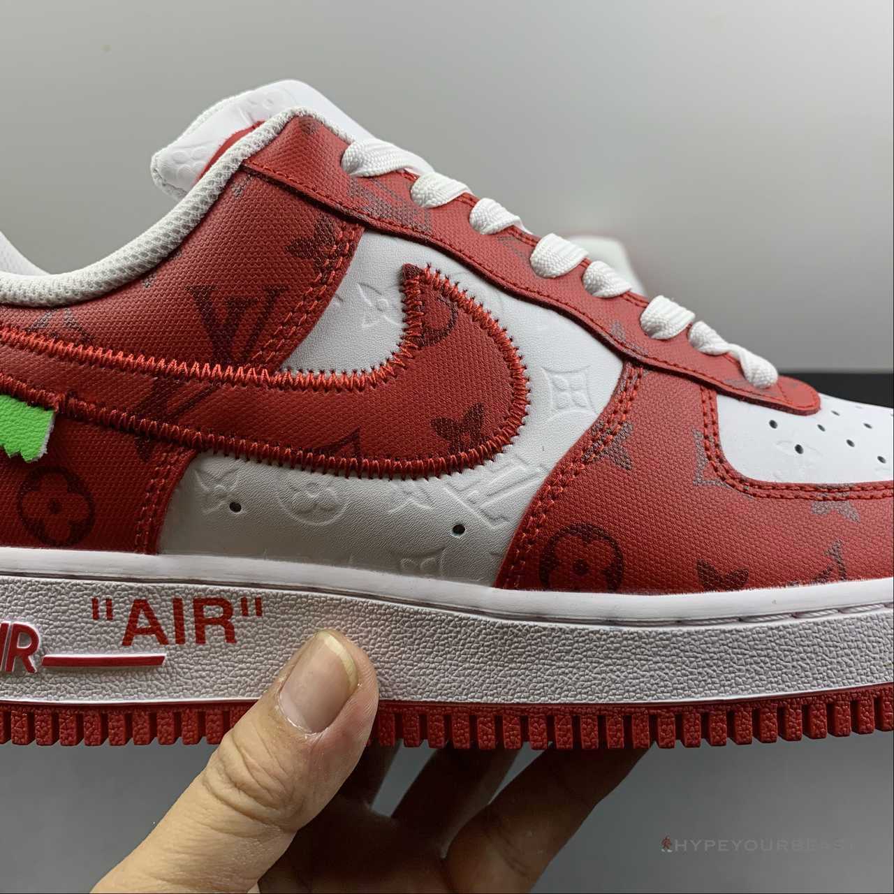 Nike Air Force 1 Low 'LV Monogram Red Off-White'