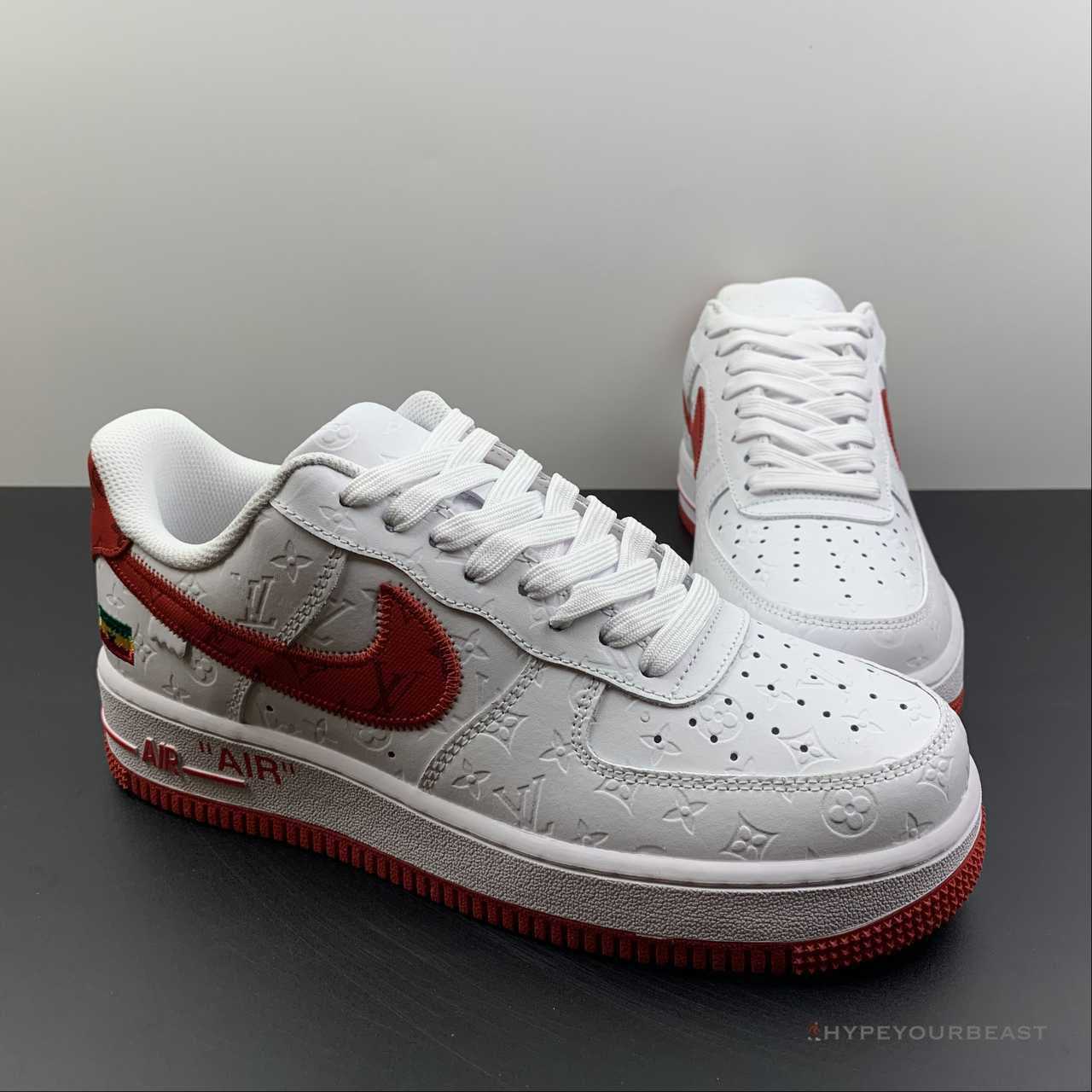 Nike Air Force 1 Low 'LV Monogram White Red Off-White'