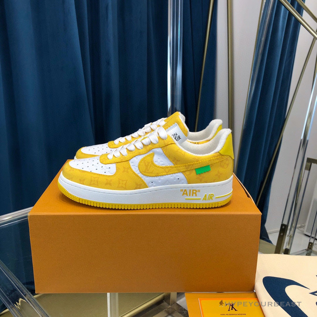 Off White X Nike Air Force 1 Yellow