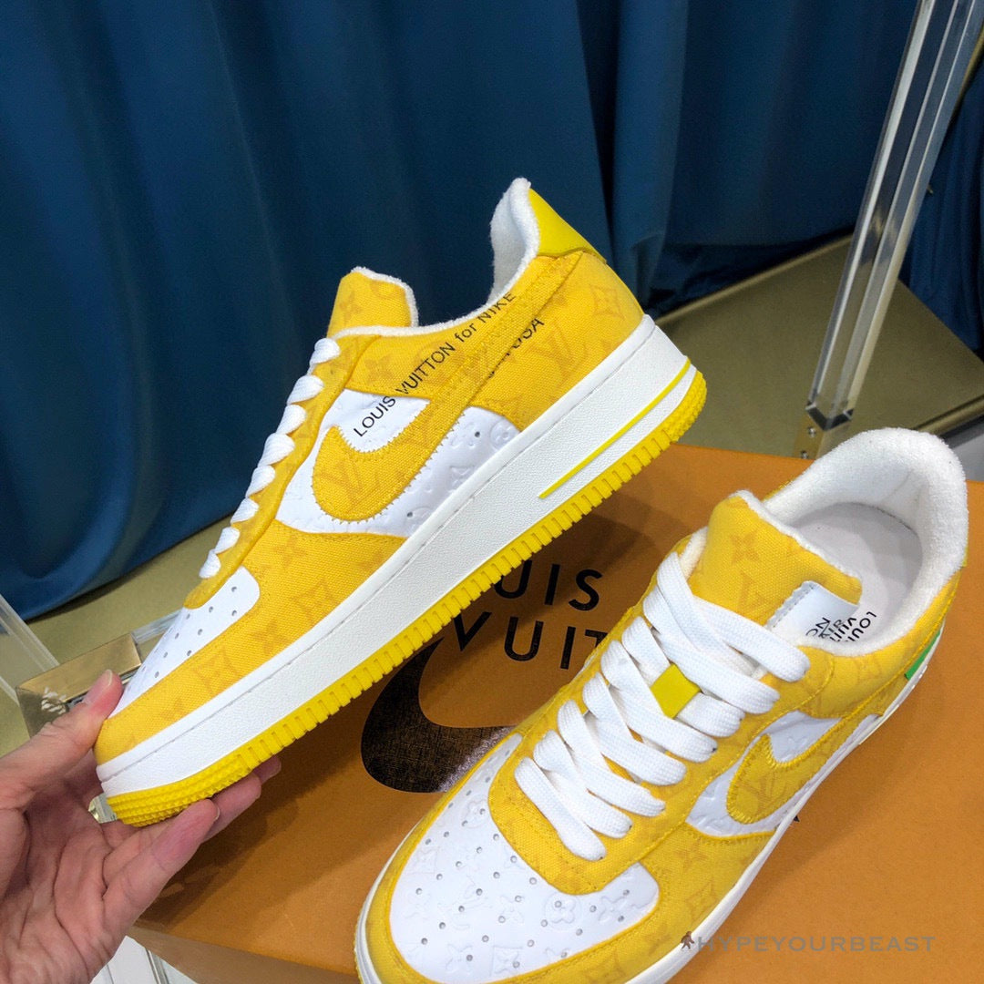 Off White X Nike Air Force 1 Yellow