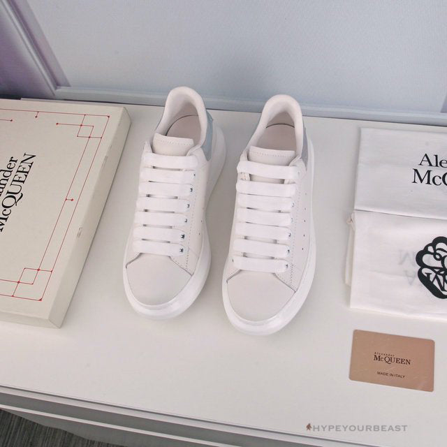 Alexander McQueen White / Silver Heel