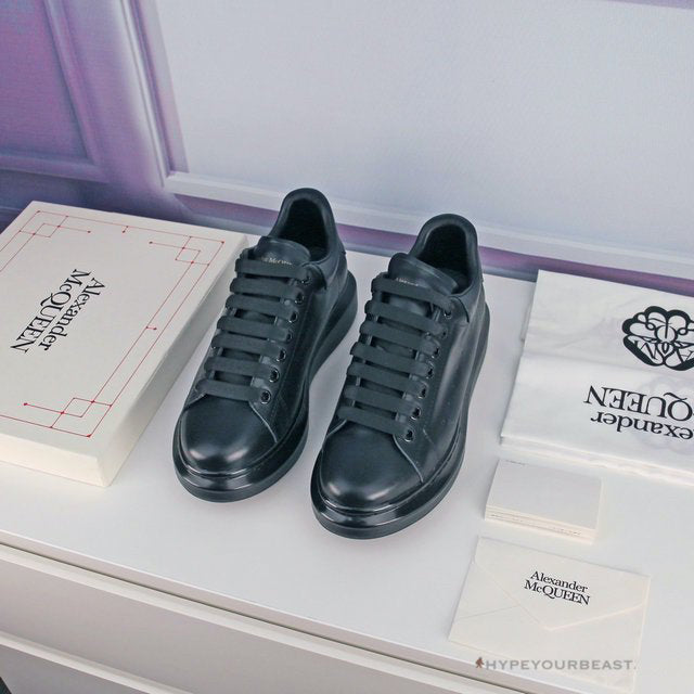 Alexander McQueen Black on Black Lace Up Sneaker
