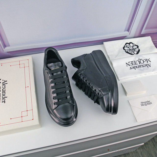 Alexander McQueen Black on Black Lace Up Sneaker