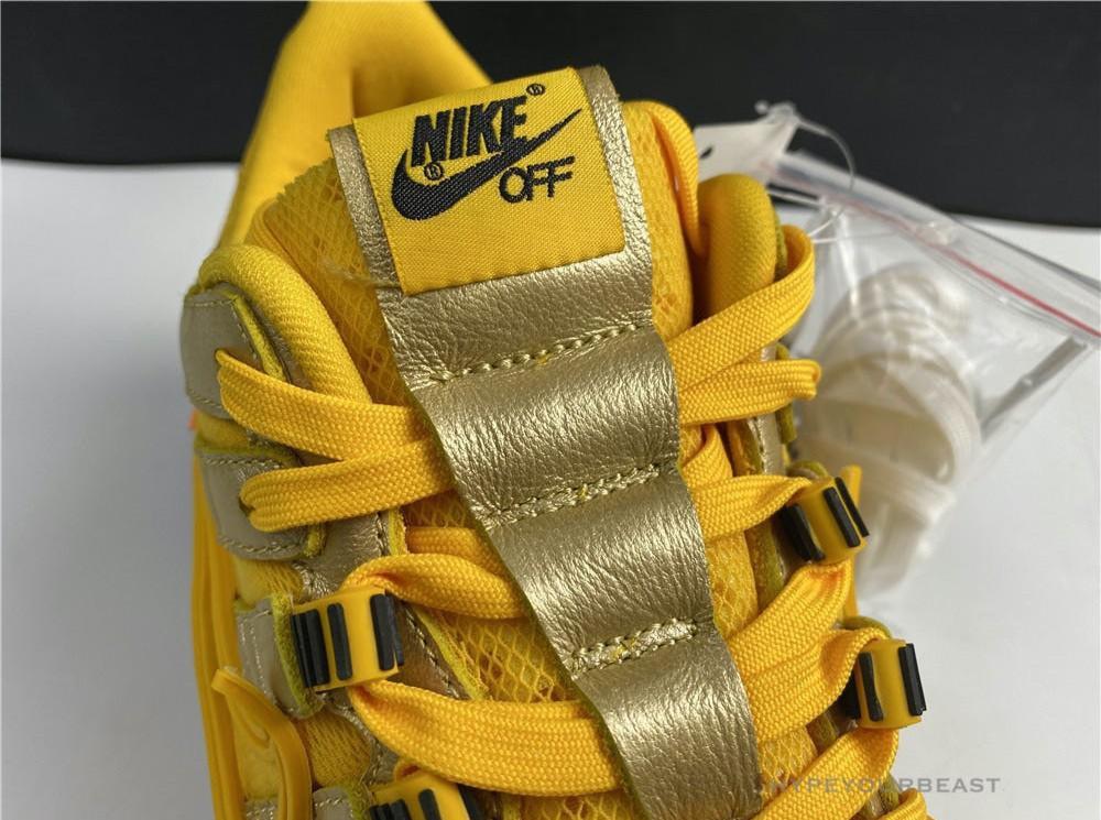 Nike AIr Rubber Dunk Off White 'University Gold'
