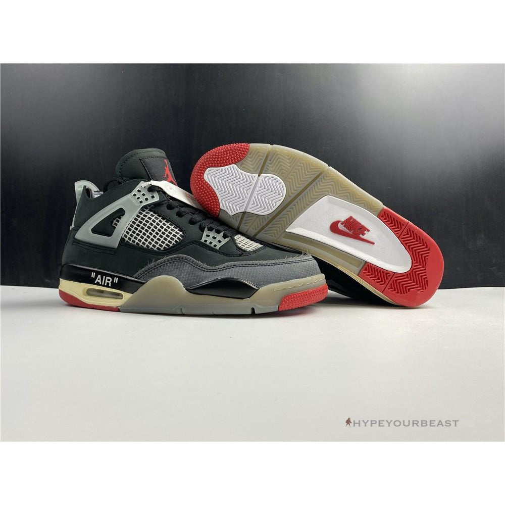 Off White X Air Jordan 4 'Bred'