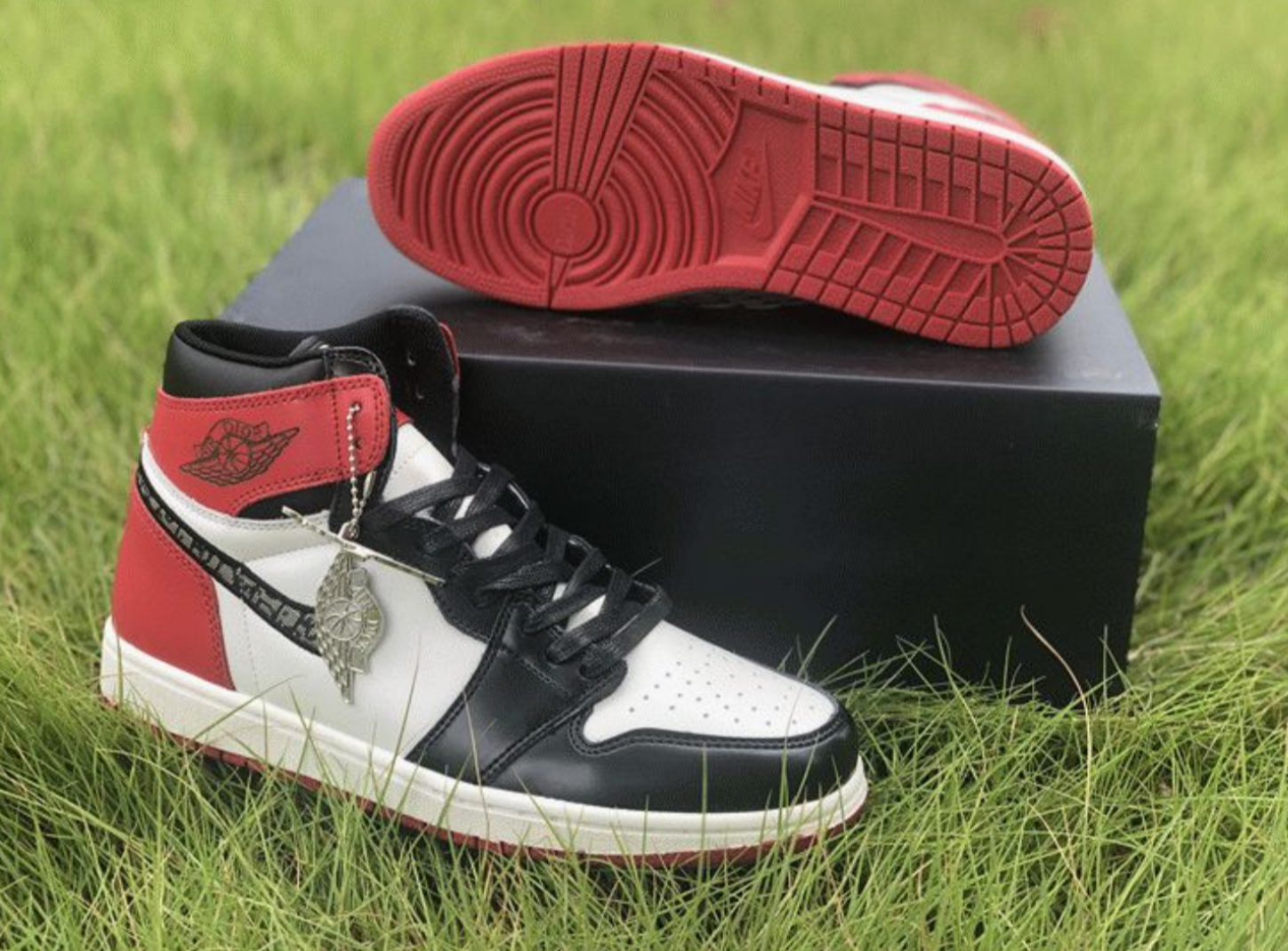 Air Jordan 1 High Black Red X Dior