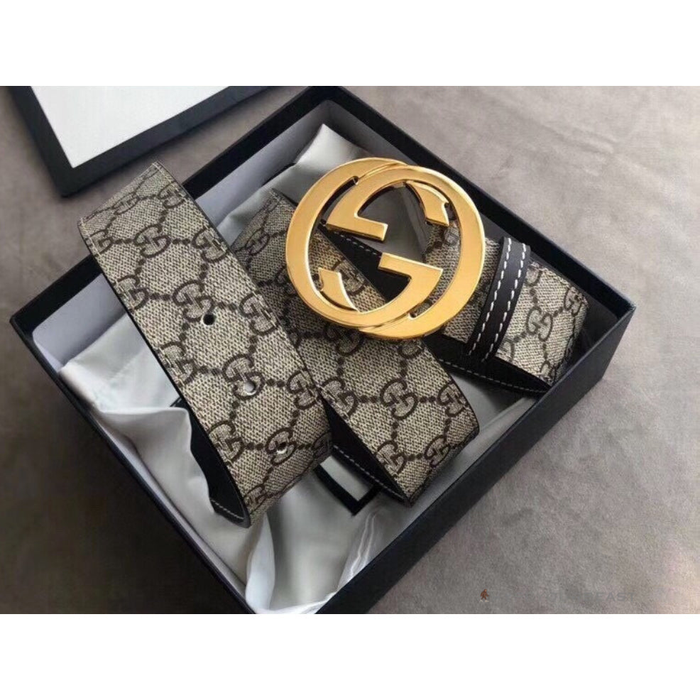 GC Belt Pattern Gold Buckle