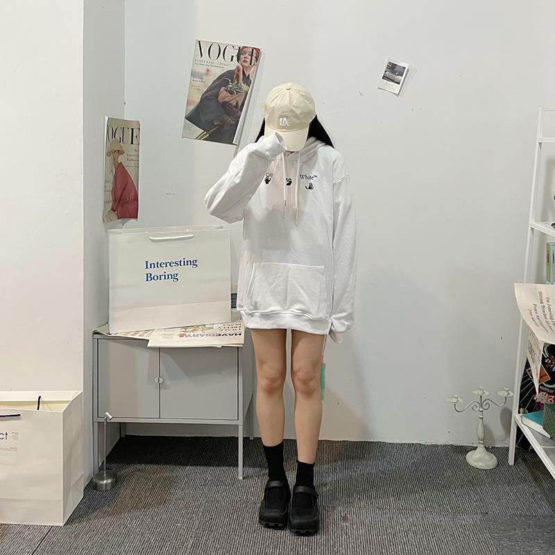 Off-White Green Hoodie - White