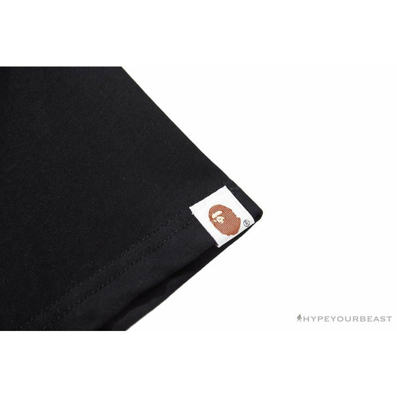 BAPE Baby Shark Blue Shark Tee Shirt 'BLACK'