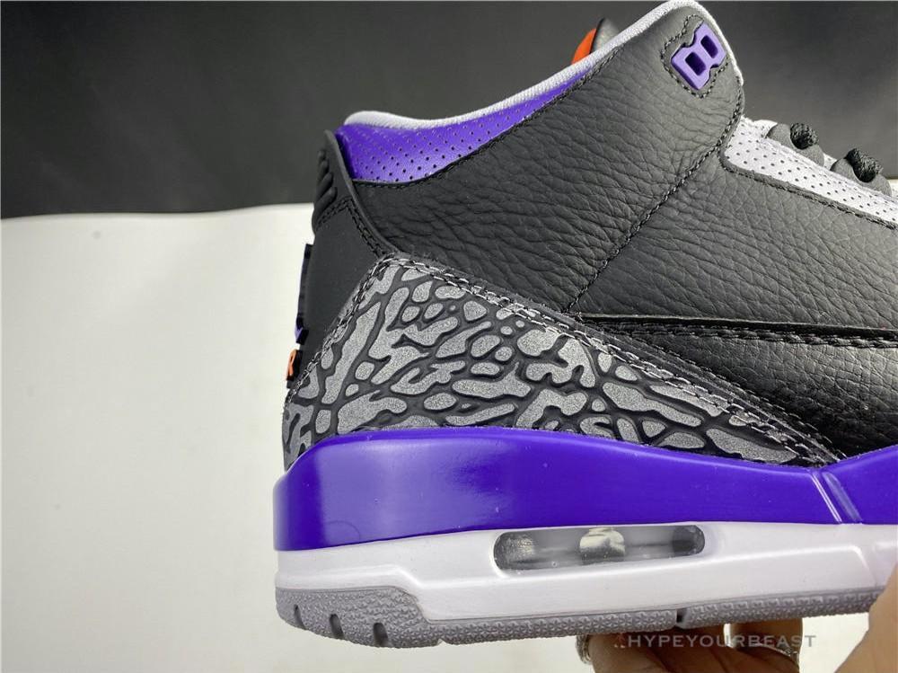 Air Jordan 3 'Court Purple Black Cement'