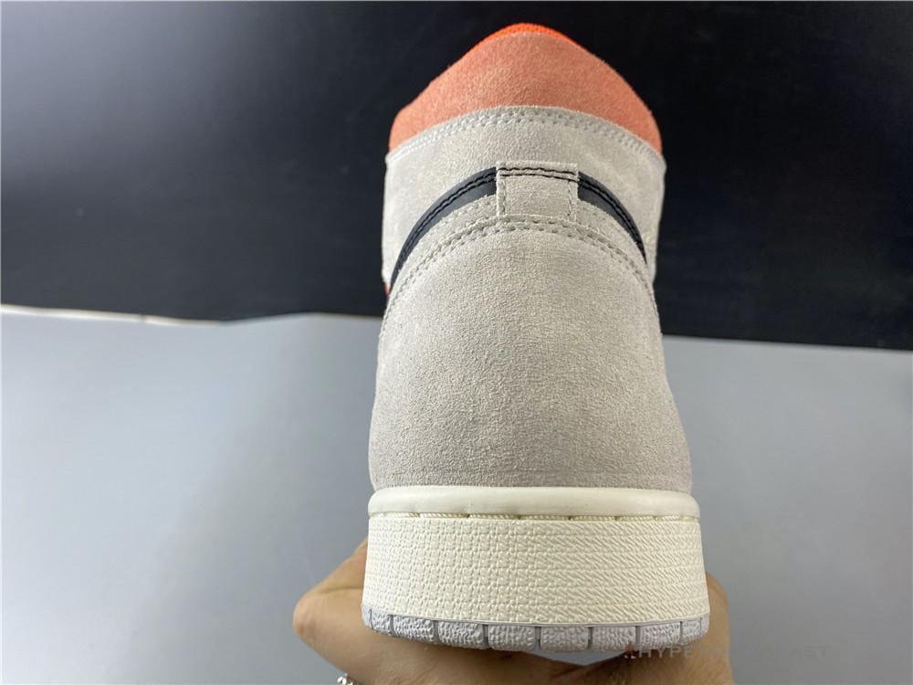 Air Jordan 1 Retro High OG Neutral Grey Hyper Crimson