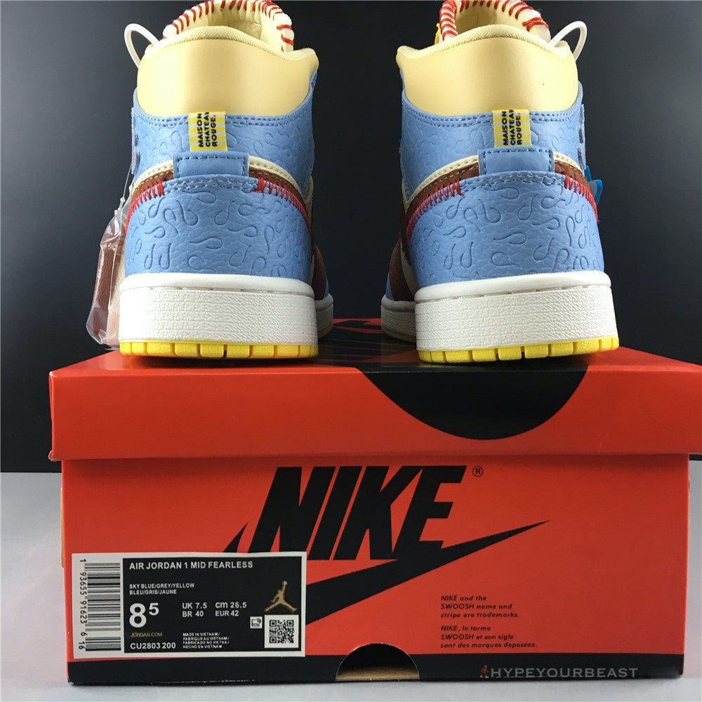 Air Jordan 1 Mid SE Fearless Maison Chateau Rouge