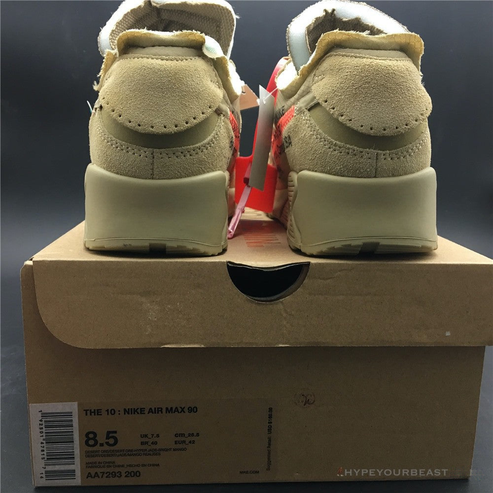 Off White x Nike Air Max 90 "Desert Ore"