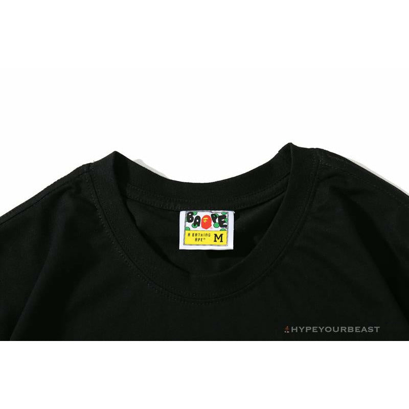 BAPE Green Ape Head Blue Storm Tee Shirt 'BLACK'