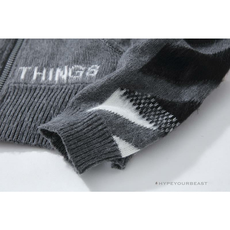 Off White Hoodie Grey Blue