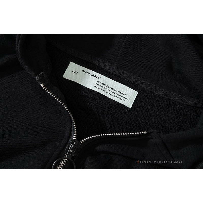 Off White Hoodie Black Sail