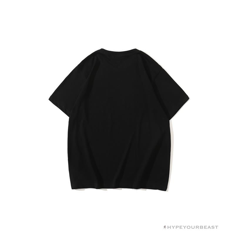 BAPE Camouflage Three-Color Question Mark Tee Shirt 'BLACK'