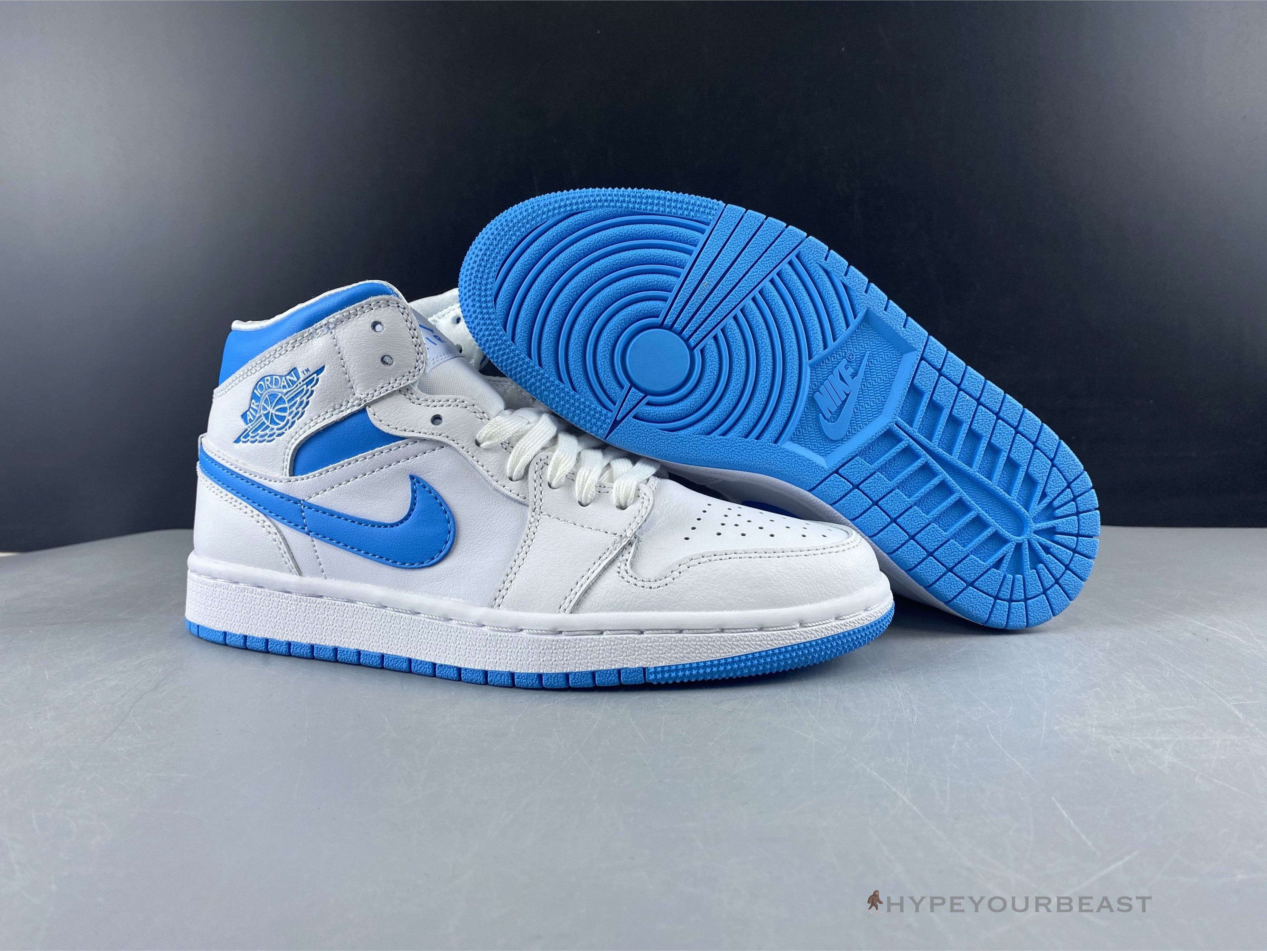 Air Jordan 1 Mid Sail Light Blue