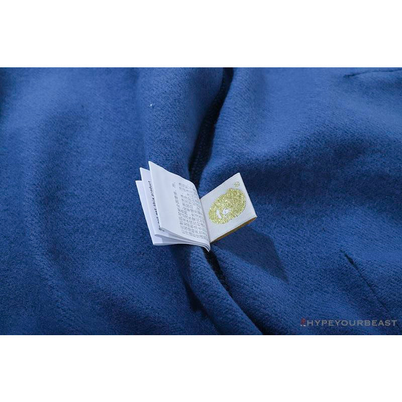 BAPE x PSG Paris Saint-Germain Camouflage Blue Hoodie